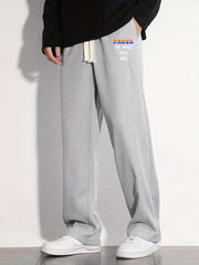 Pride Month Letter Print Joggers Men's Casual Loose Fit Pants