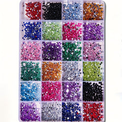 3500pcs Flatback Nail Art Rhinestones Crystal Gems for DIY Clothing Makeup
