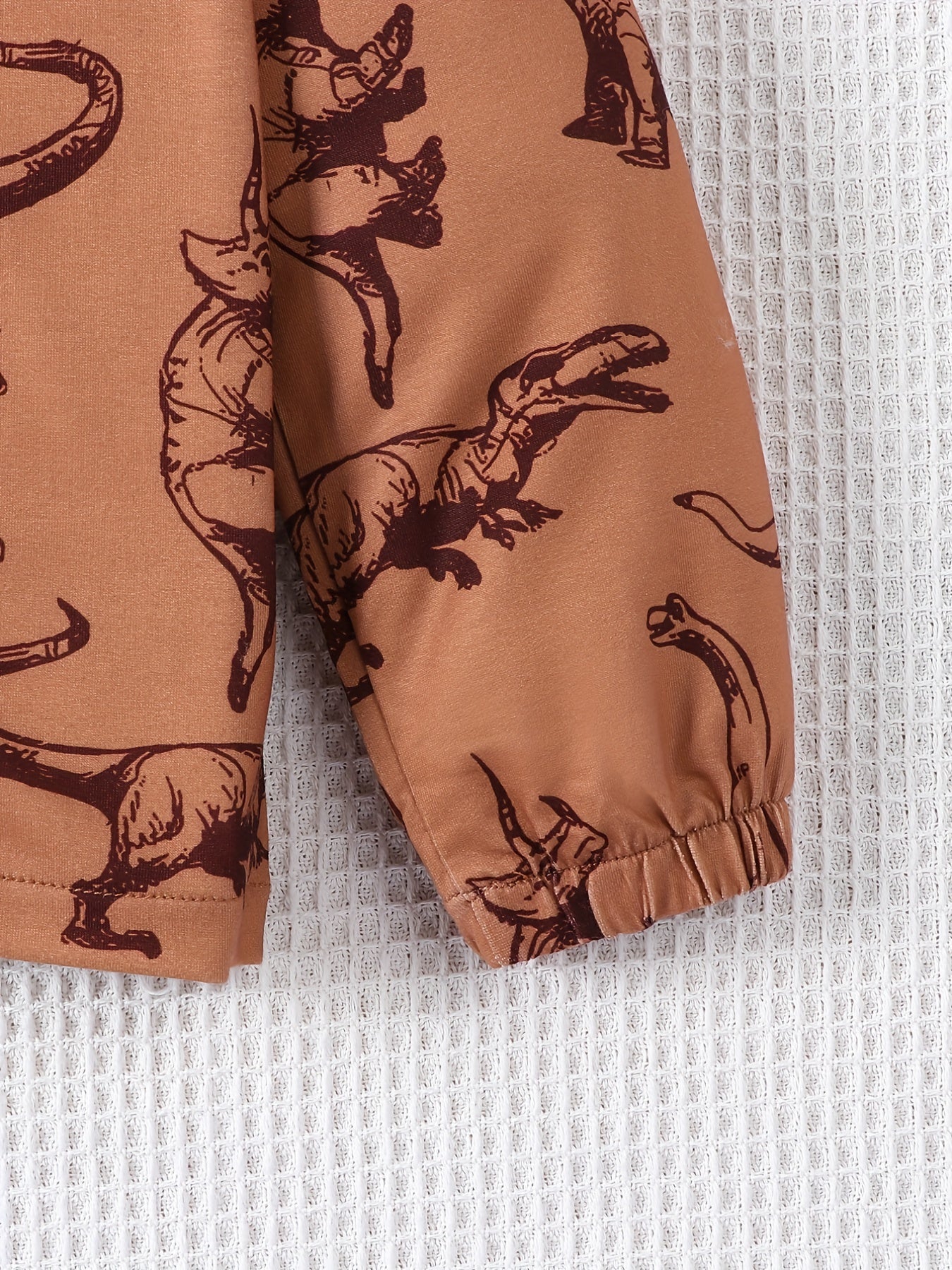 Boys Dinosaur Print Hooded Jacket Zip Up Kids Clothing