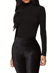 Seamless Shaping Bodysuit Tummy Control Slimming Long Sleeve Body Shaper