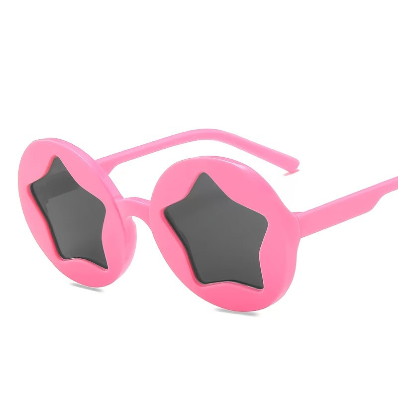 Kids Round Frame Star Sunglasses for Outdoor