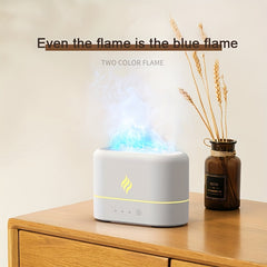 Simulated Flame Ultrasonic Humidifier Colorful Flame Portable Air Freshener