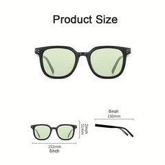 Square Frame Sunglasses UV400 Unisex Mod Glasses