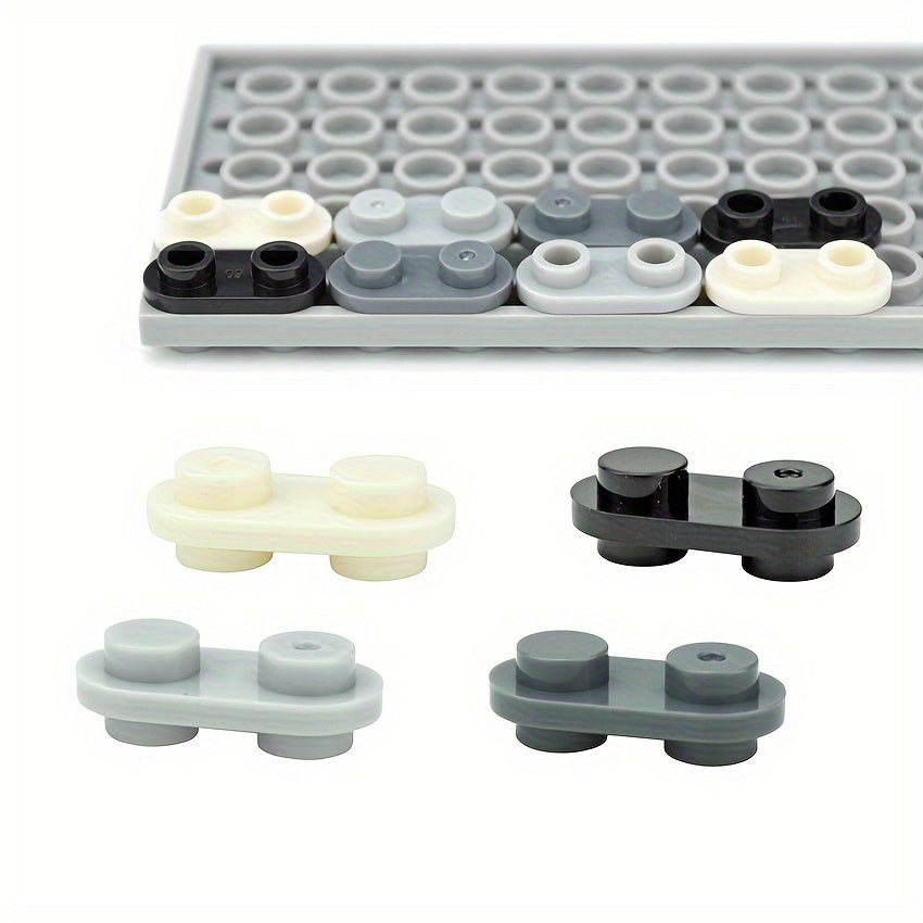 50pcs 1X2 Round Stud Blocks Double Sided Building Toy