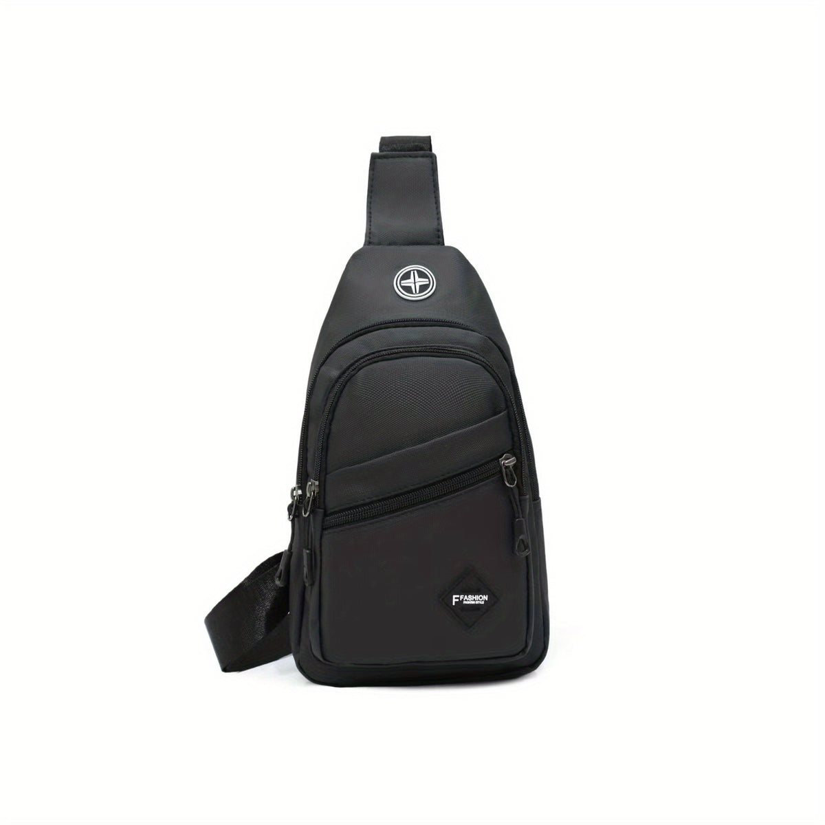 Men's Crossbody Bag Multifunctional Shoulder Bag With Earphone Hole