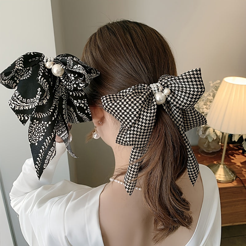 Bowknot Hair Clip Bow Hair Claw Large Barrette Hair Clamp Headdress