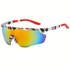 Y2K Sports Sunglasses Windproof Wrap Around Semi Rimless UV400