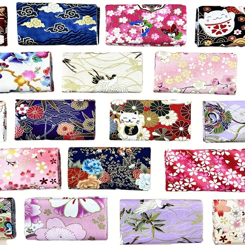 5pcs Printed Cotton Quilting Fabric DIY Sewing Scrapbooking Craft Patchwork