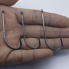 50pcs Long Shank Barbed Bait Holder Fishing Hook