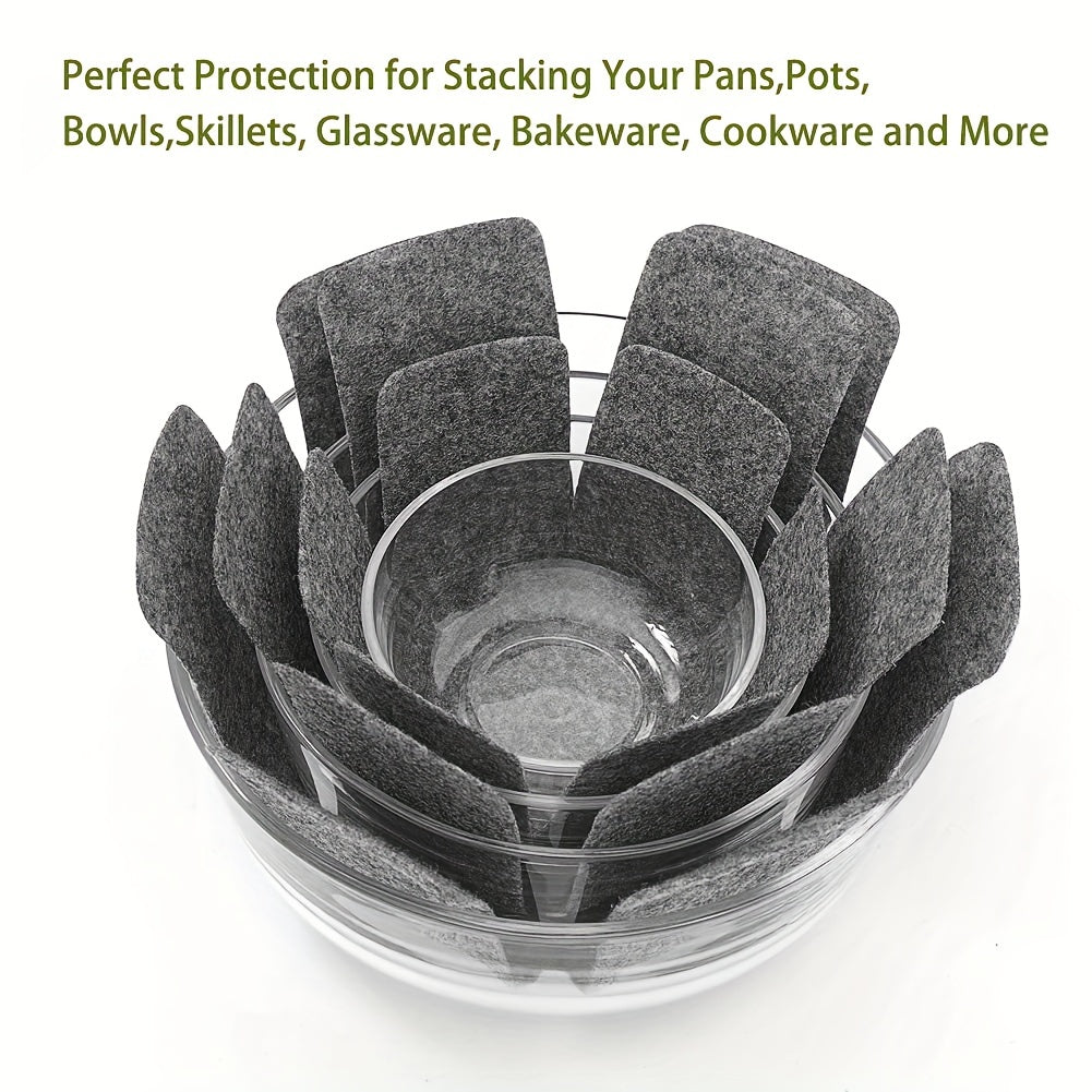 3 Pack Non Stick Pan Protector Heat Insulation Pot Holders Felt Mat Set