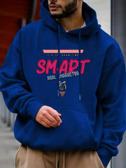 Men's Graphic Pullover Hoodie with Kangaroo Pocket