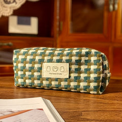 Rainbow Braided Pencil Case Large Capacity Beauty Bag