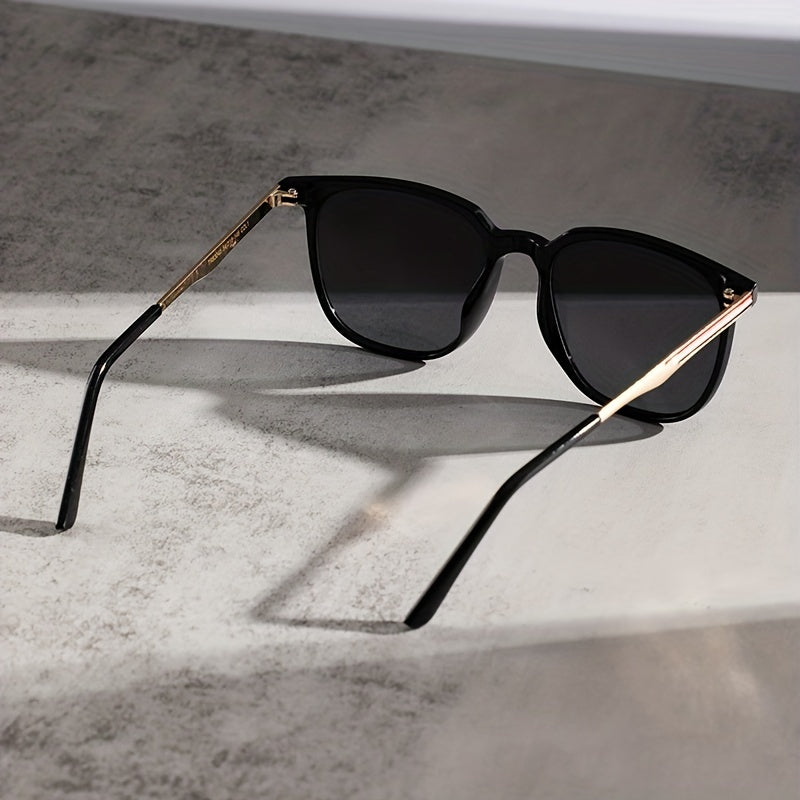 Square Frame Sunglasses Rivet Decor Glasses UV400