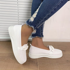 Women's Knit Slip-On Sneakers - Anti Slip Casual Shoes