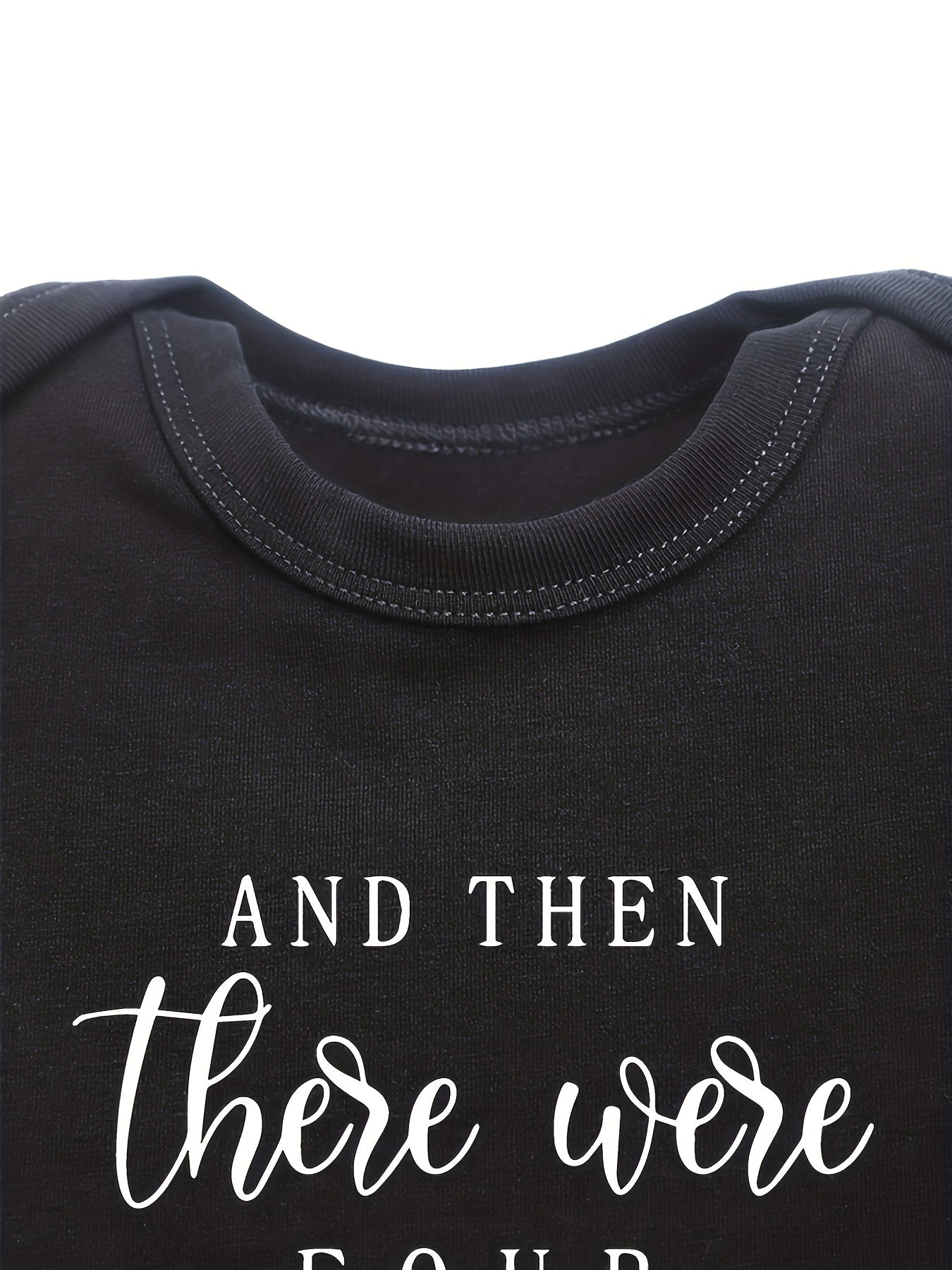 Funny Letter Print Cotton Baby Onesies Soft Round Neck 0-24M