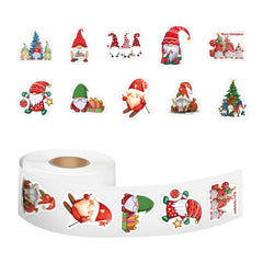 Christmas Gnome Vinyl Stickers, Cute Cartoon Decals Waterproof