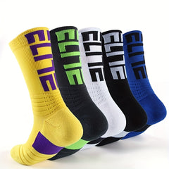 2 Pairs Crew Sports Socks Basketball Socks For Men