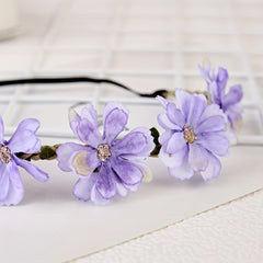 Boho Flower Wreath Hair Band Sweet Garland for Women Girls