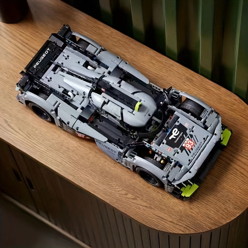Gray Sports Car Building Blocks Gift