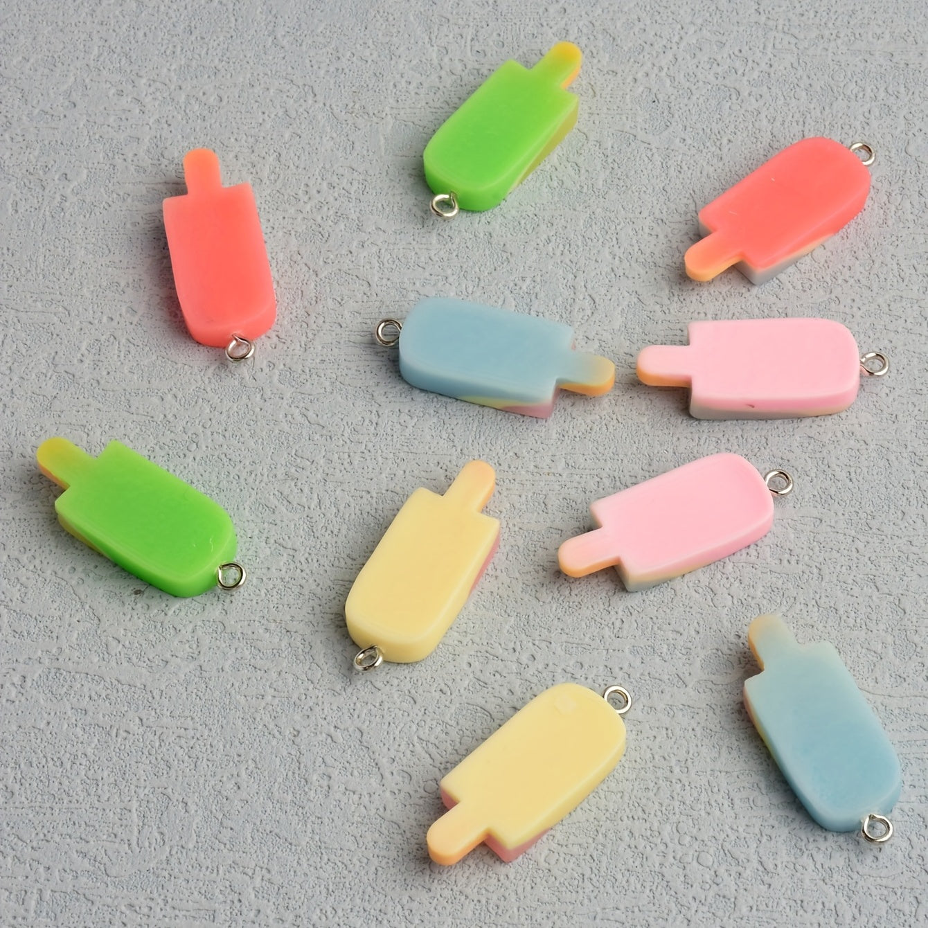 10pcs Polyresin Popsicle DIY Pendant For Women For Jewelry Making