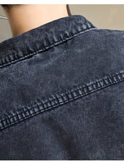 Men's Denim Jacket Casual Street Style Coat for Spring Fall
