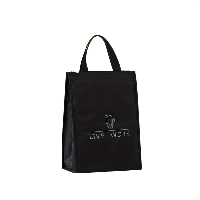 Fashionable Handbag Lunch Bag with Ice Pack Insulation