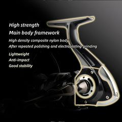 14 Ball Bearings Metal Spinning Fishing Reel for Long Casting & Freshwater