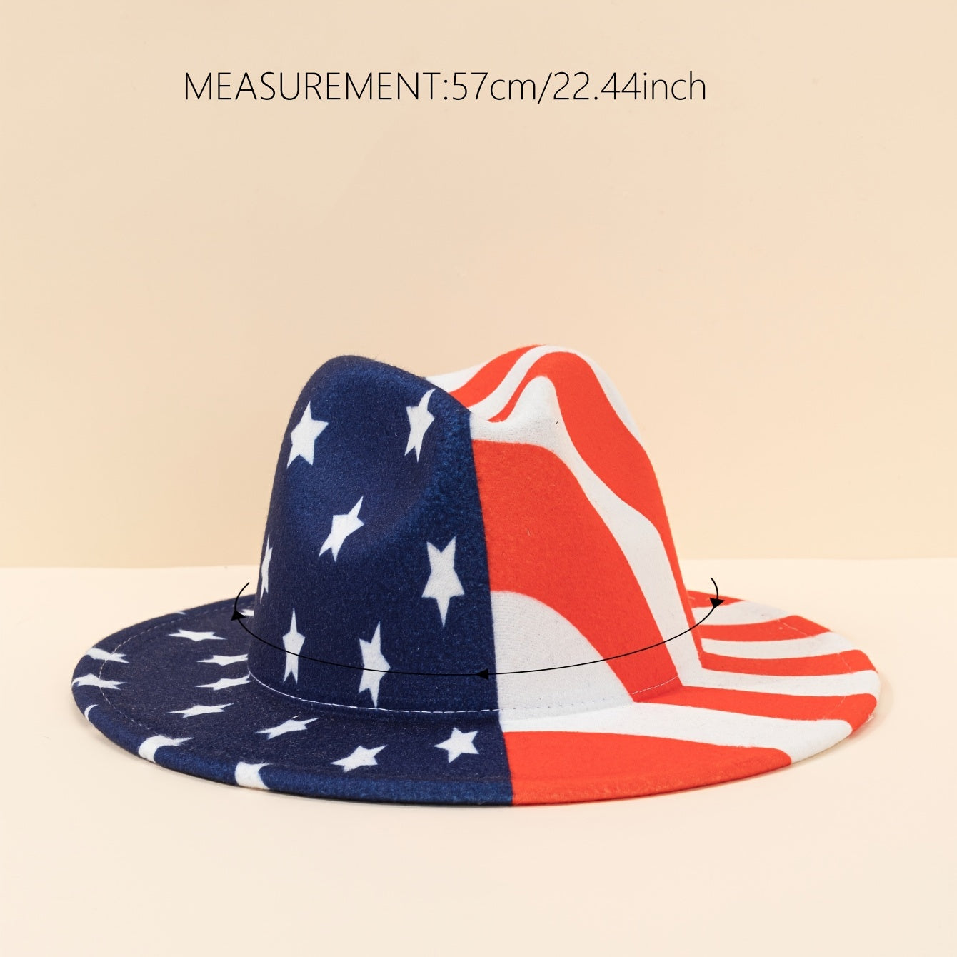 American Flag Trilby Hat Lightweight Sunshade Jazz Beach Hat