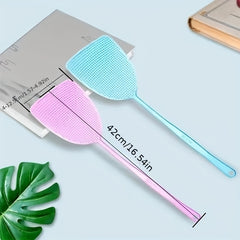 2pc Manual Fly & Mosquito Killer with Long Handle & Durable Mesh