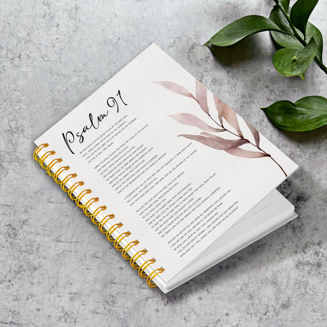 Leaf Embellished Notebook 13x21cm Diary with 50 Pages