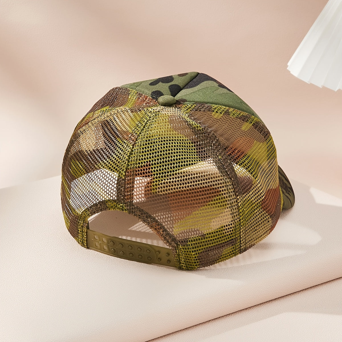 Summer Mesh Camo Trucker Hat Outdoor Baseball Cap