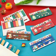Christmas Sticky Notes 120 Sheets 8 Styles Index Memo Pad Stationery Supplies