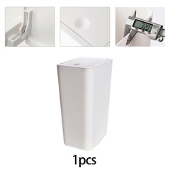 10L Small Trash Can With Lid, Slim Garbage Bin Wastebasket