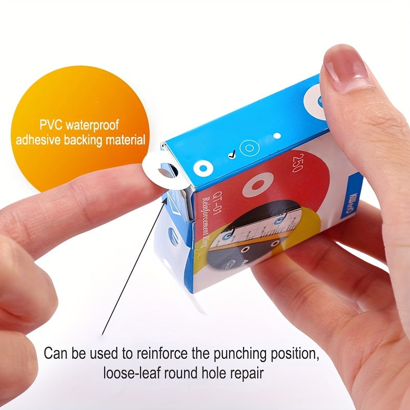 Adhesive Hole Reinforcement Stickers for Loose Leaf Books