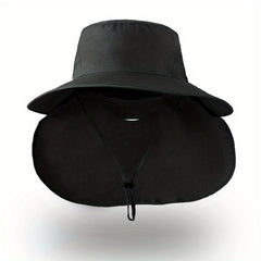 Mesh Sun Hat UV Protection Bucket Hat with Neck Cover
