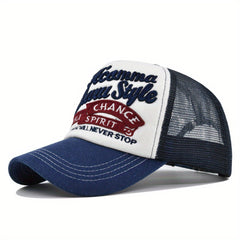 Letter Embroidery Patch Baseball Cap Trucker Hat