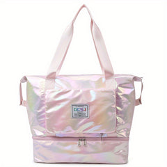Stylish Laser Travel Luggage Handbag Lightweight Versatile Sports Bag