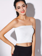 3pcs Bandeau Bras Seamless High Stretch Solid Everyday Bra Women's Lingerie
