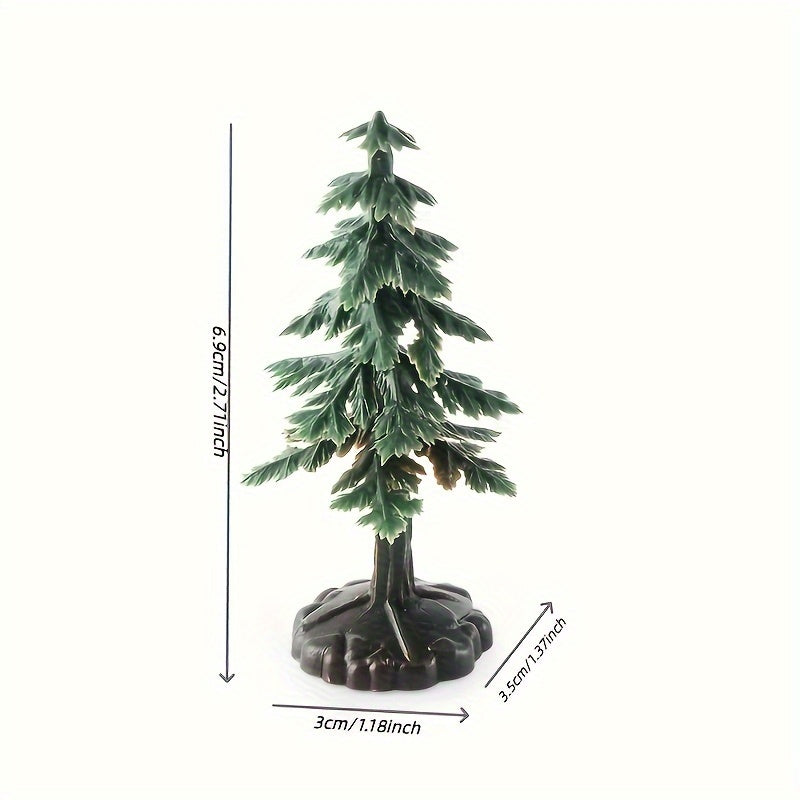 10pcs Christmas Trees Model Plant Birthday Cake Decoration