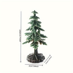 10pcs Christmas Trees Model Plant Birthday Cake Decoration