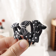 Doll House Hair Bands & Polka Dot Check Fabric - DIY Doll Decor