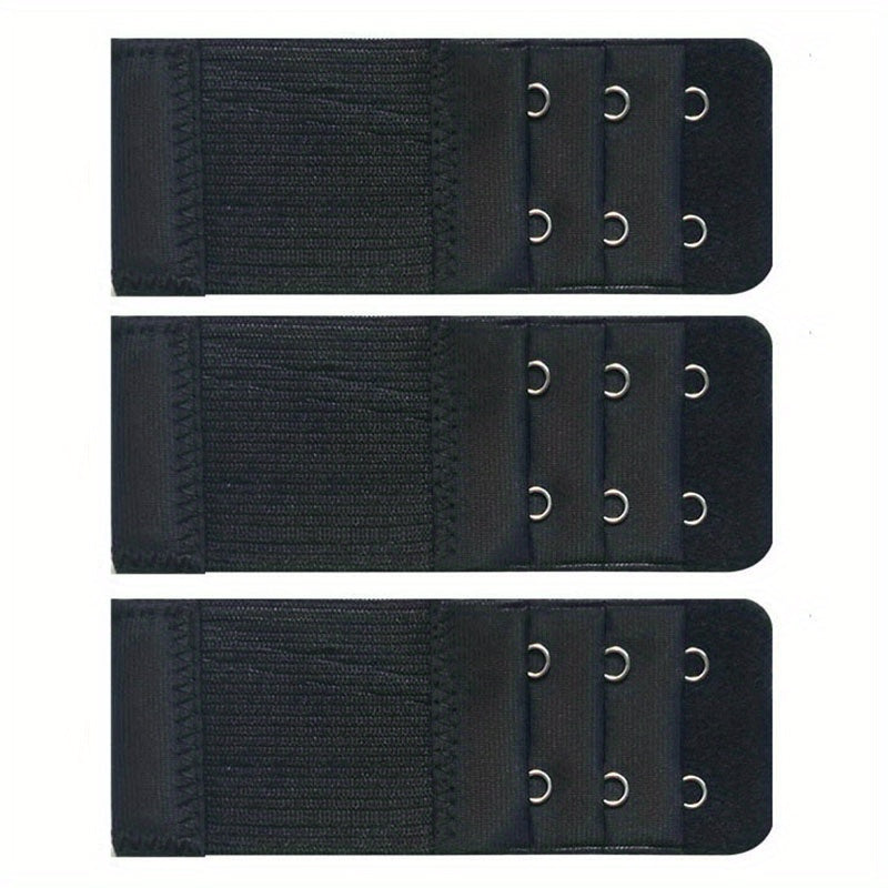 3pcs Bra Extension Buckle Set Elastic Bra Strap Extenders