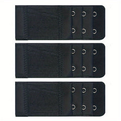 3pcs Bra Extension Buckle Set Elastic Bra Strap Extenders