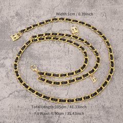 Waist Chain Metal Leather Chain Belt Pants Chain Accessories