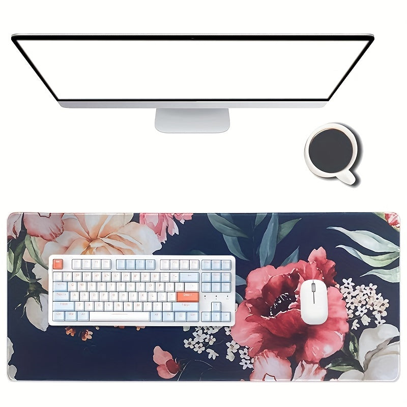 Extended Gaming Mouse Pad for Women's Office, Non Slip Base, Waterproof