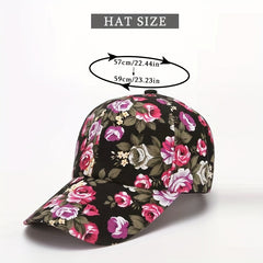 Peony Flower Baseball Cap Sun Hat for Women