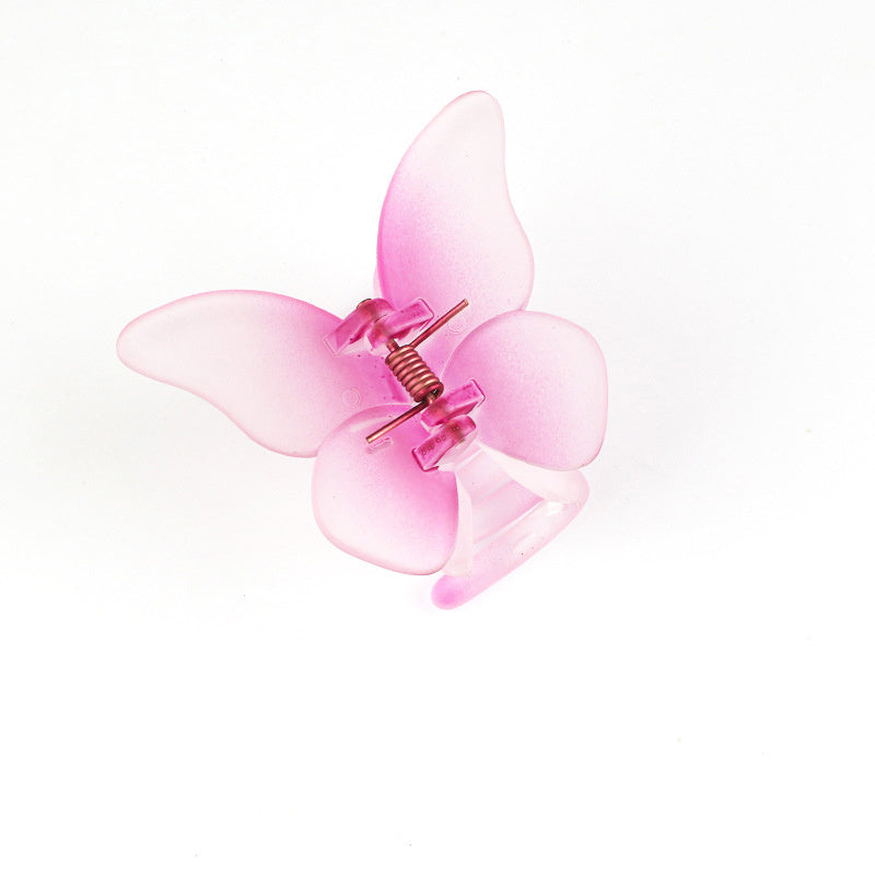 Butterfly Decor Hair Claw Gradient Banana Clip Hairgrip Hair Accessory