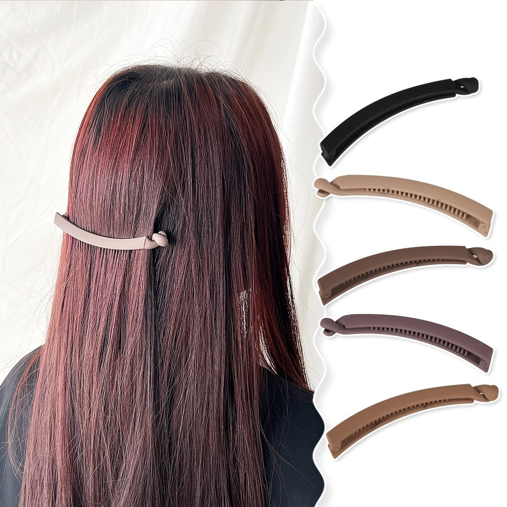 Large Matte Banana Hair Clip for Thick Hair