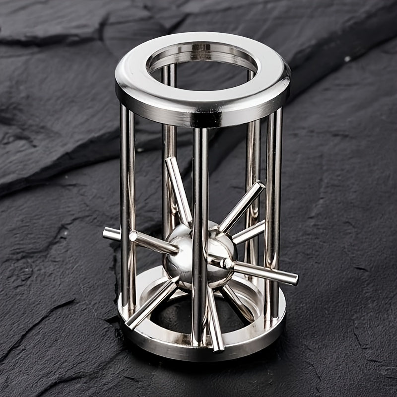 Stainless Steel Cage Challenge Game Puzzle Toy Ideal Gift for Adults