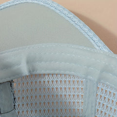Mesh Hollow Breathable Trucker Hat Unisex Sunscreen Baseball Cap